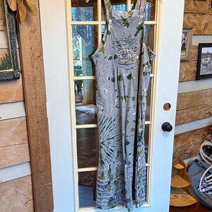 Yak & Yeti overalls NWT L/XL tie dye flare